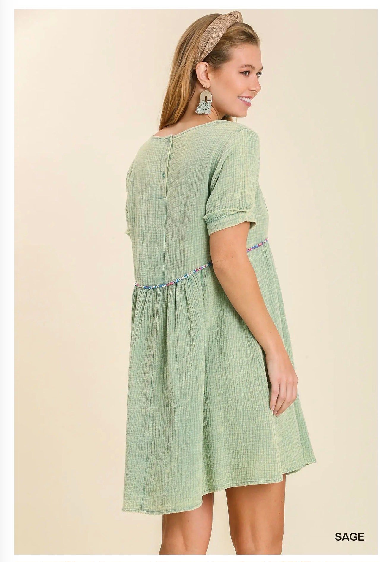 The Samantha dress in sage