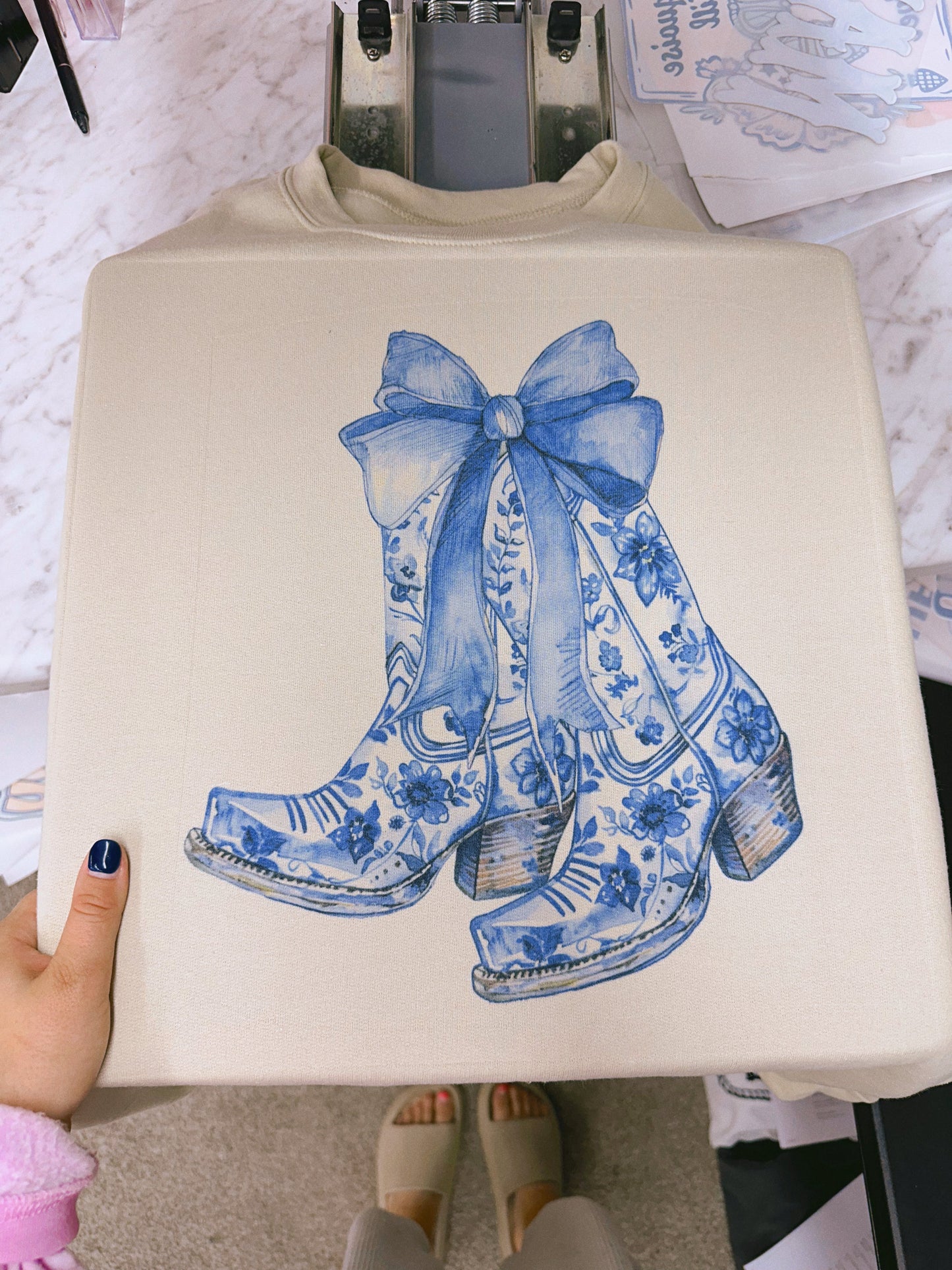 COASTAL BOOTS: BLUE