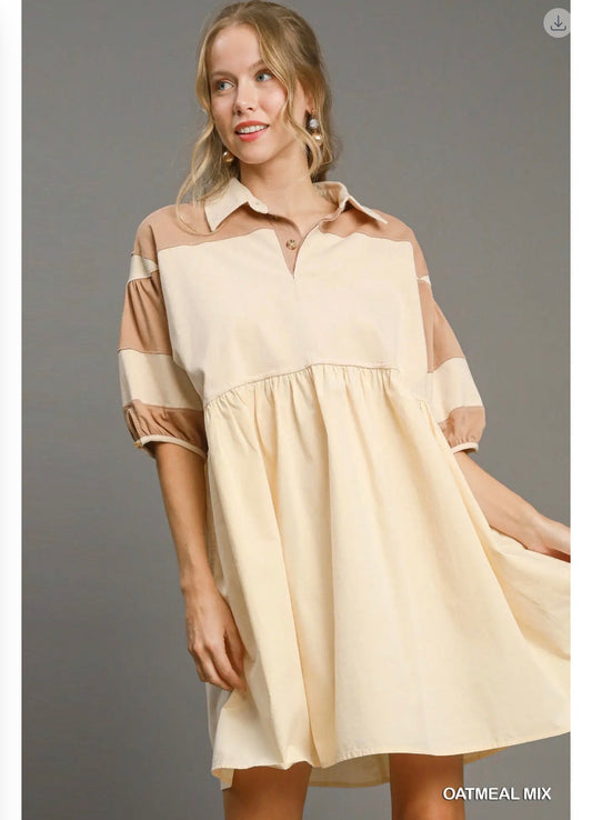 The Genesis dress in Oatmeal