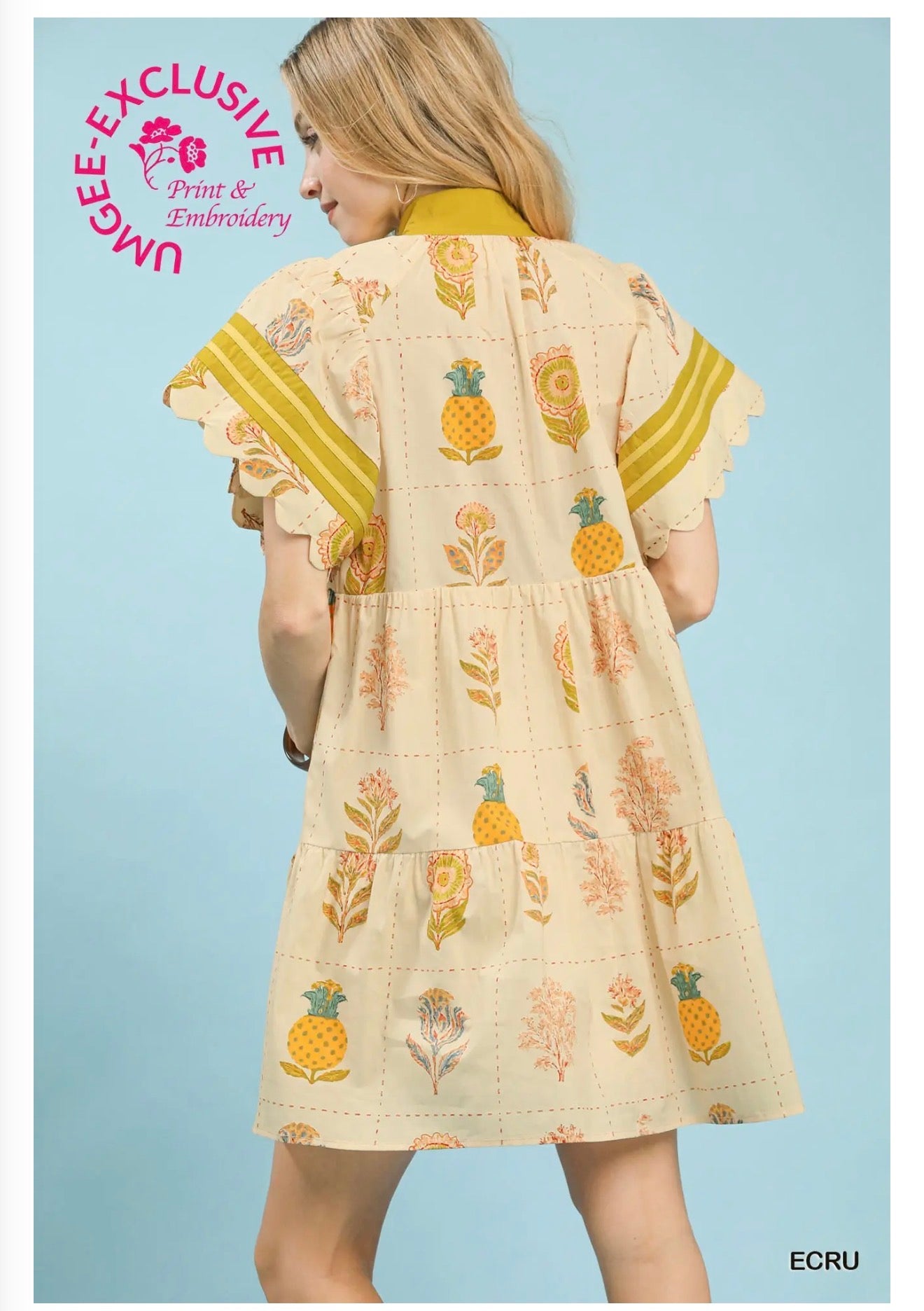 The Riss dress in cream