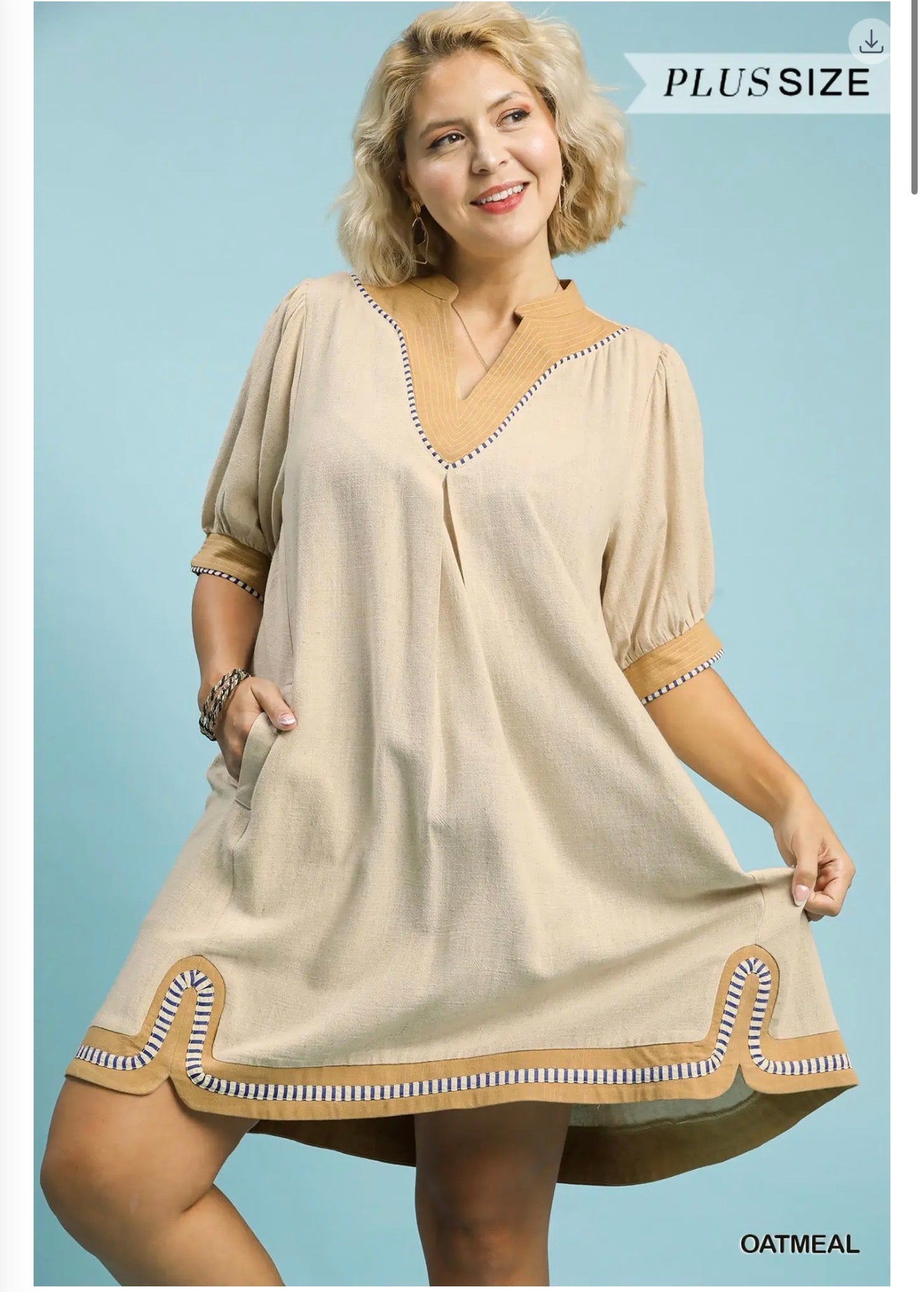 The Victoria dress in plus