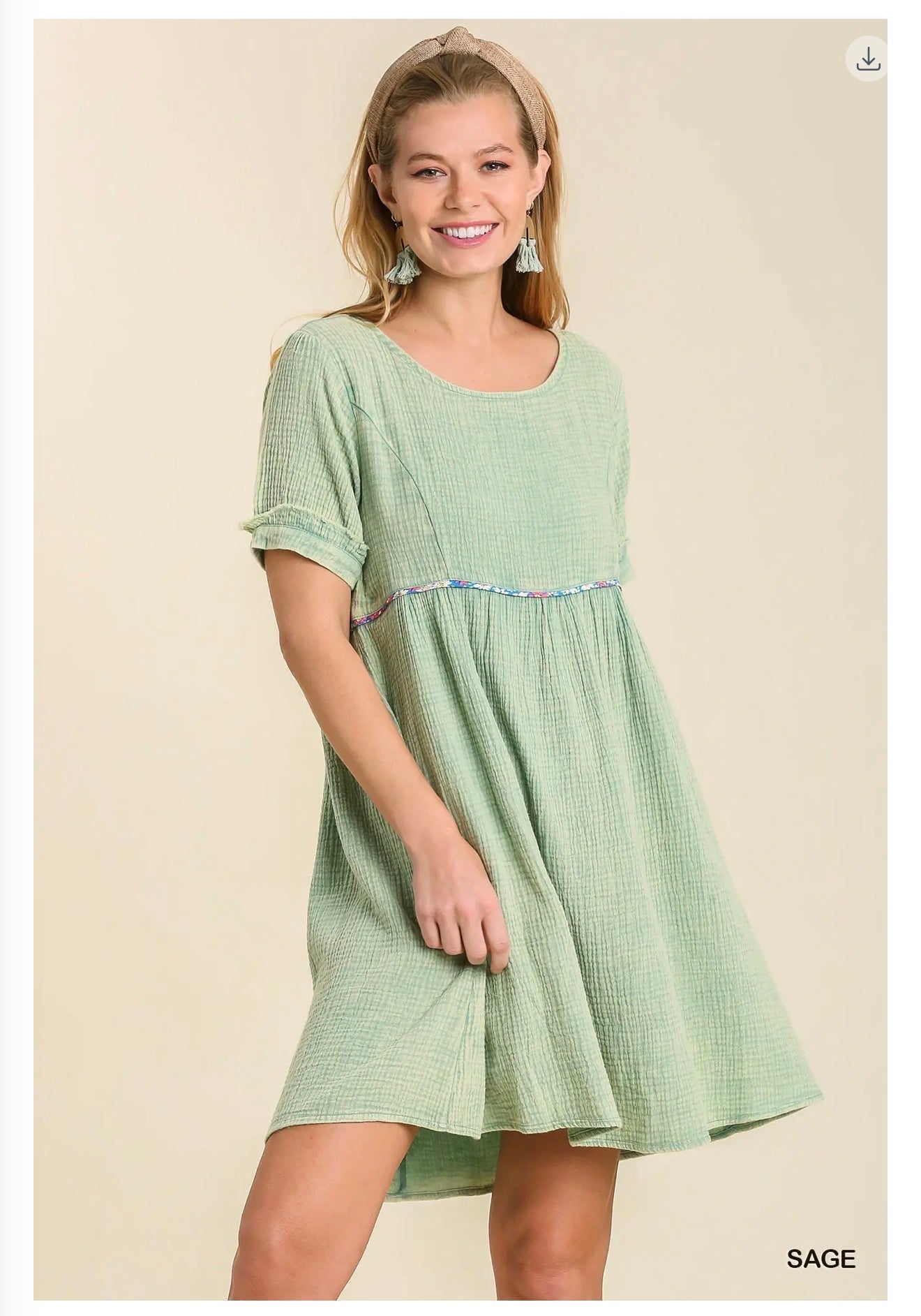 The Samantha dress in sage