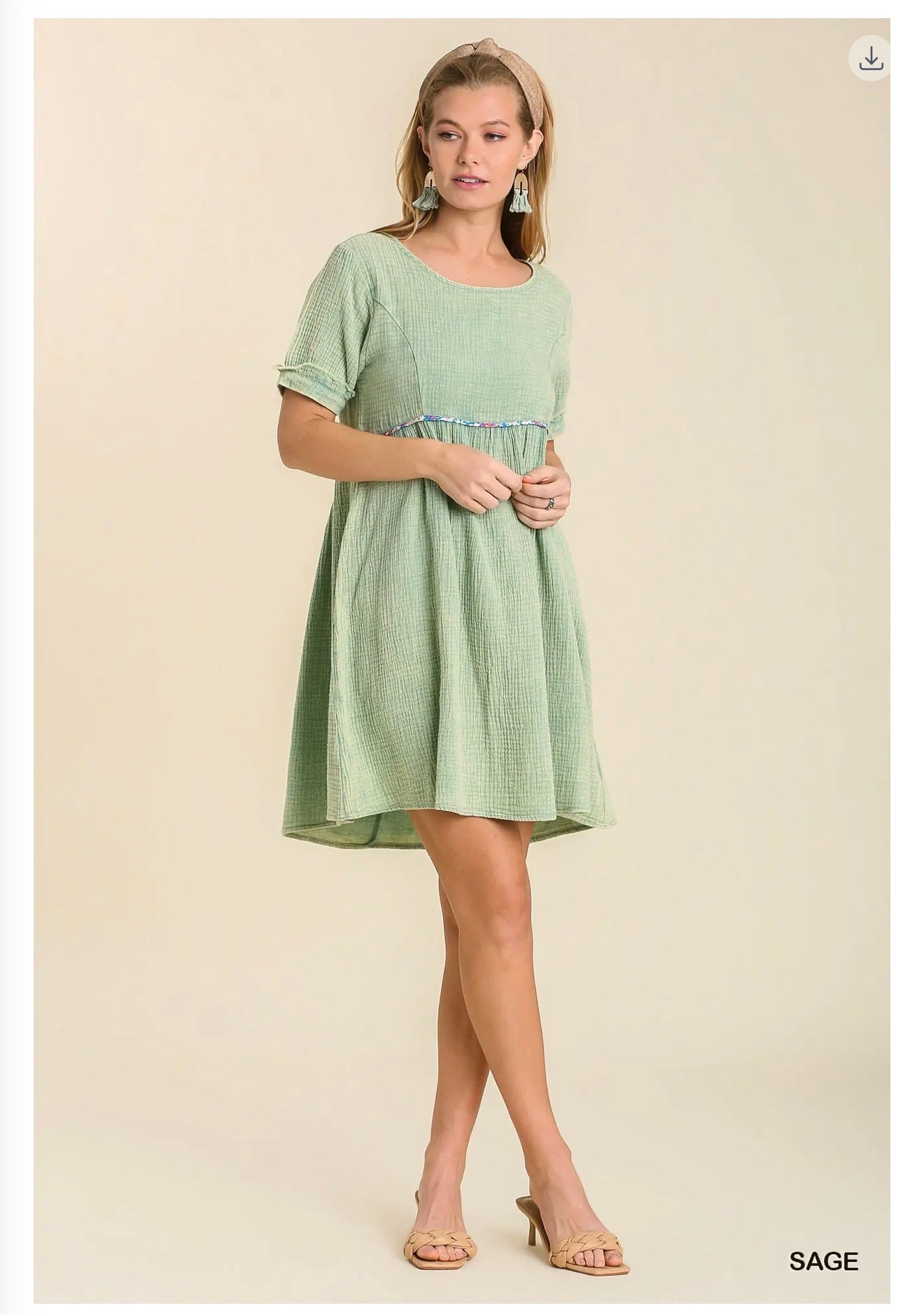 The Samantha dress in sage