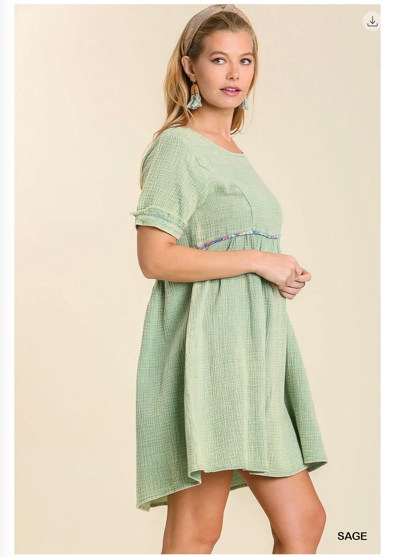 The Samantha dress in sage