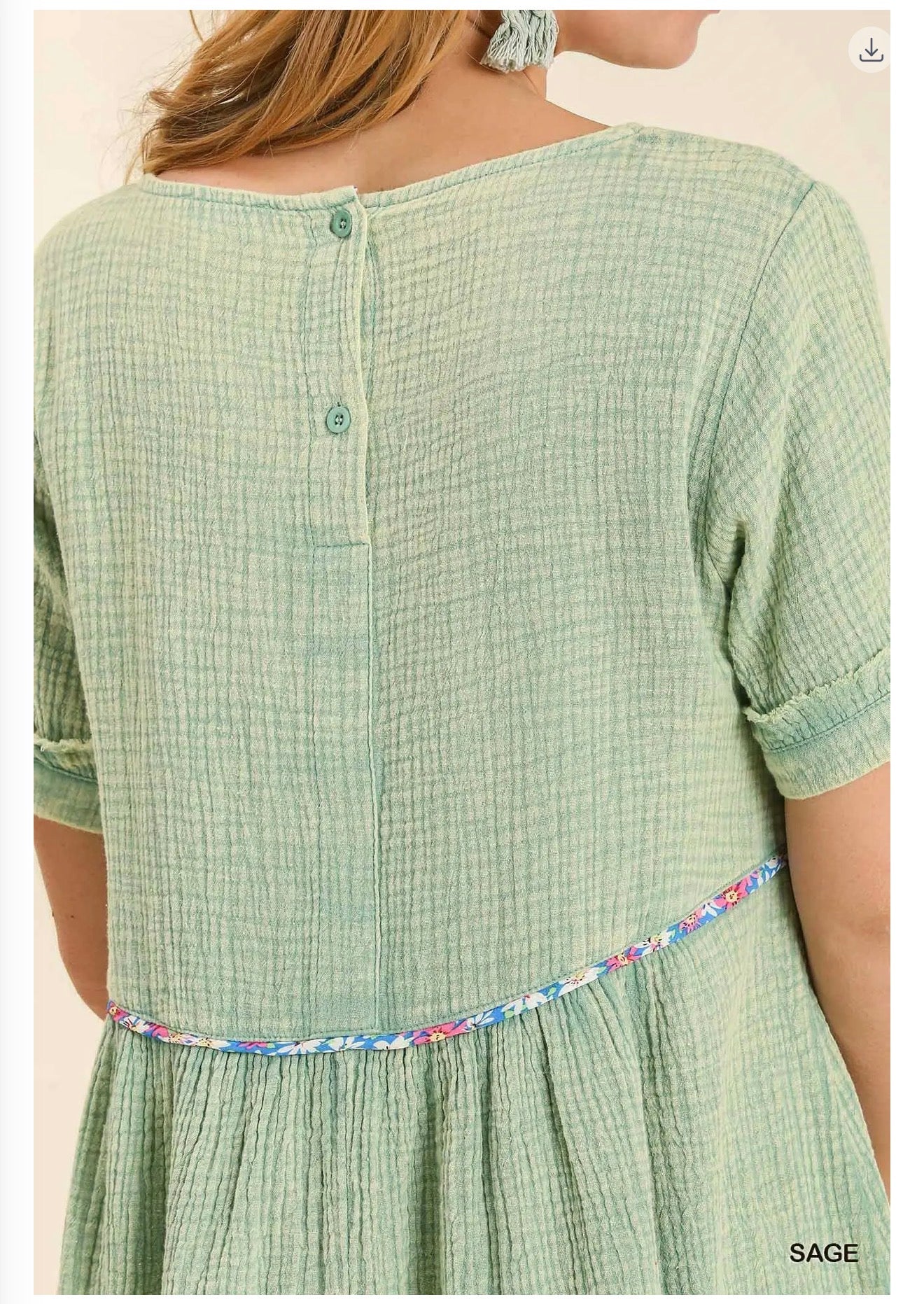 The Samantha dress in sage