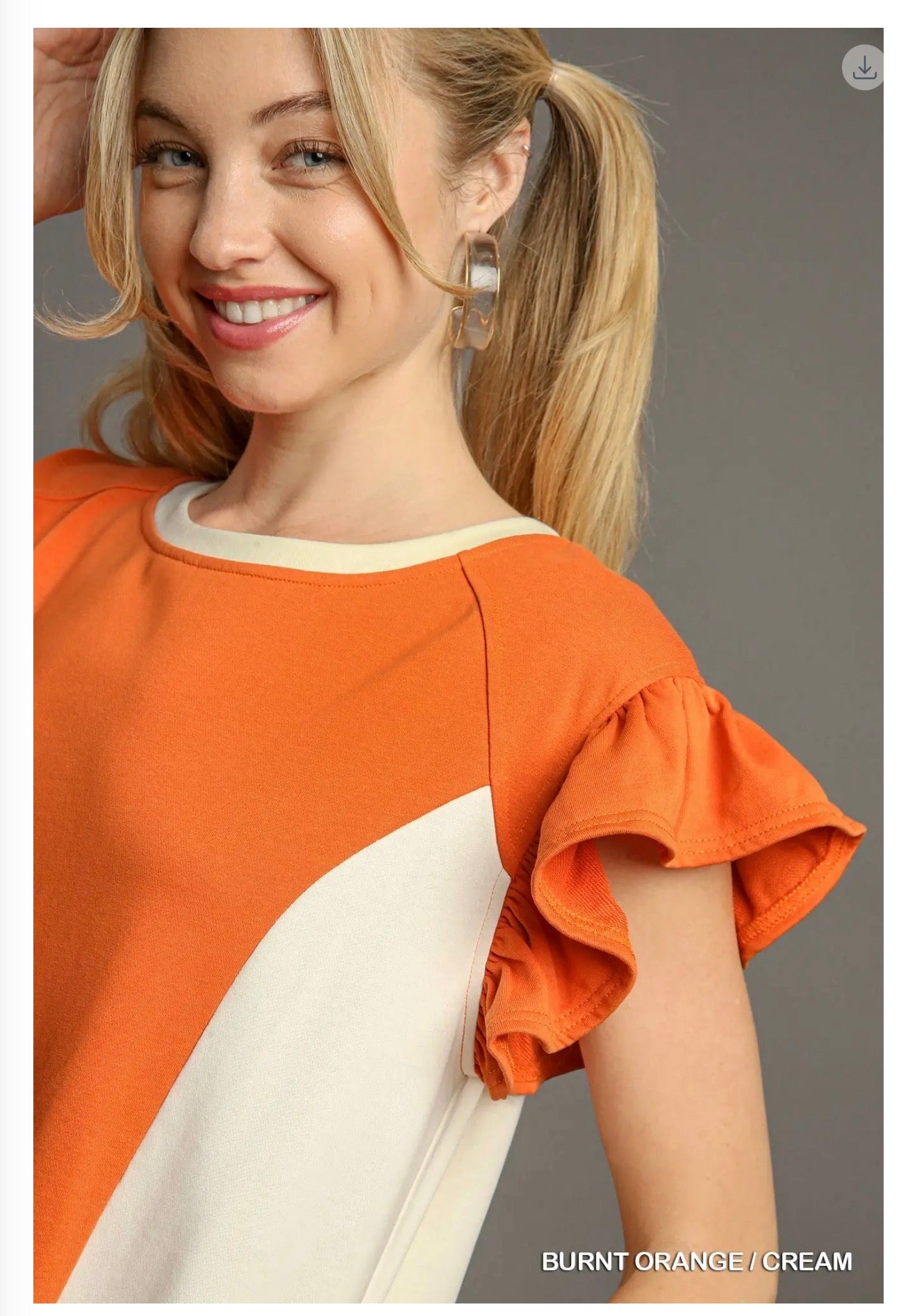 The Game Day dress in orange