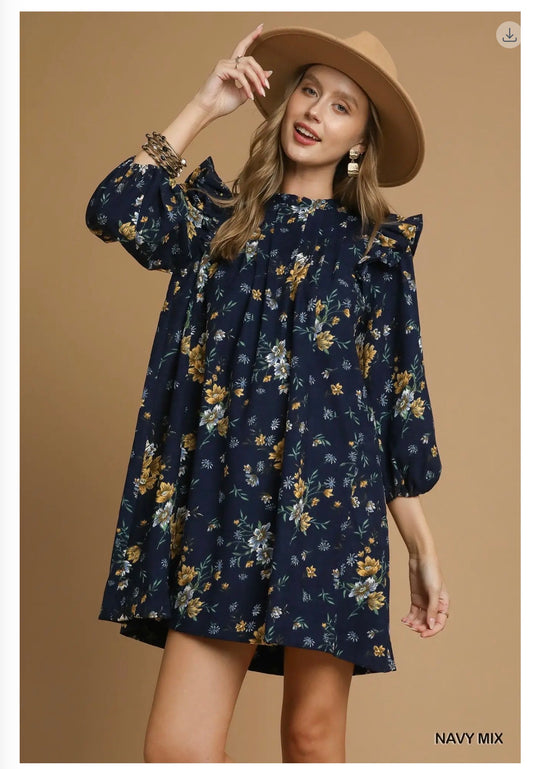 The Rodeo dress in navy