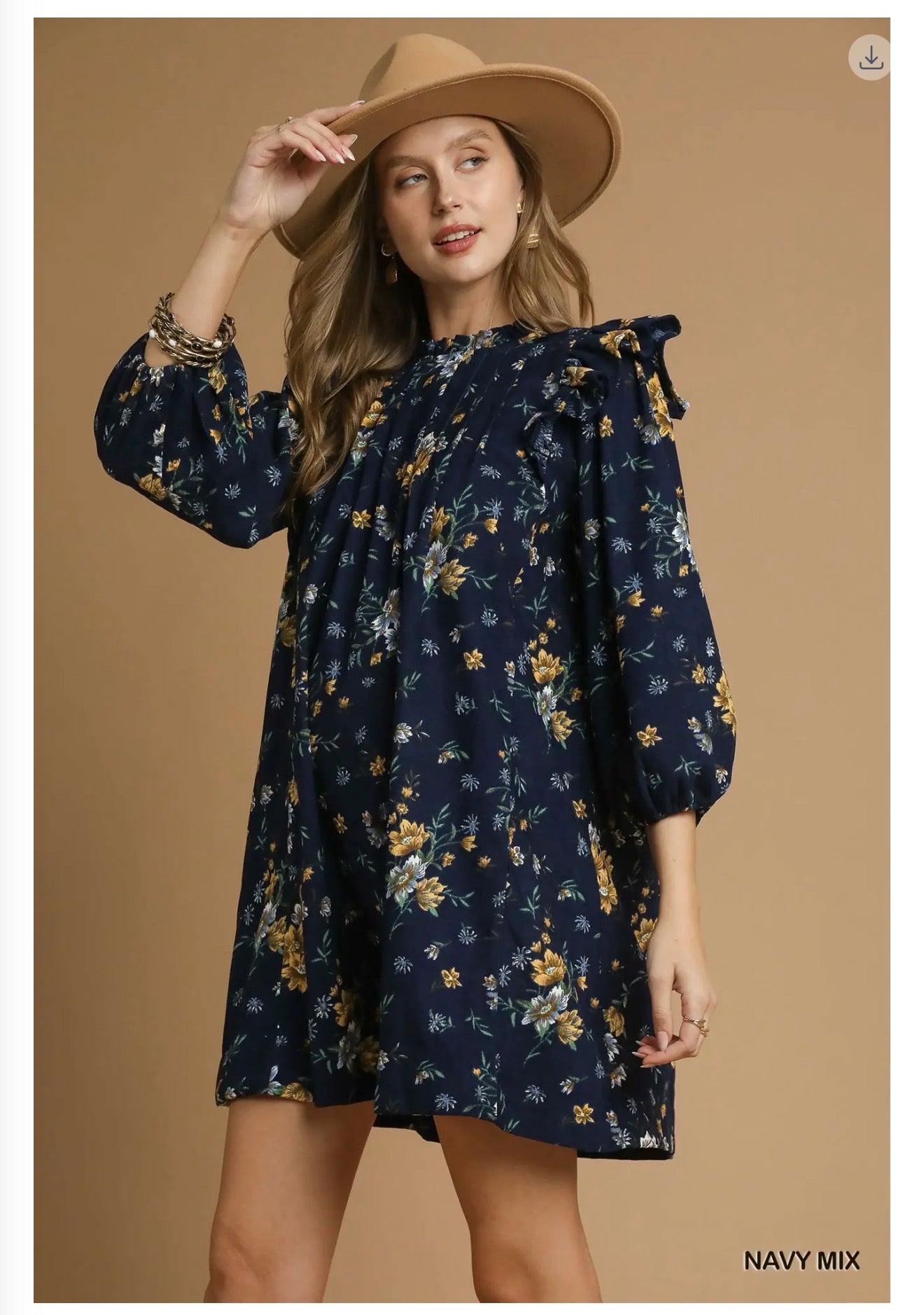 The Rodeo dress in navy