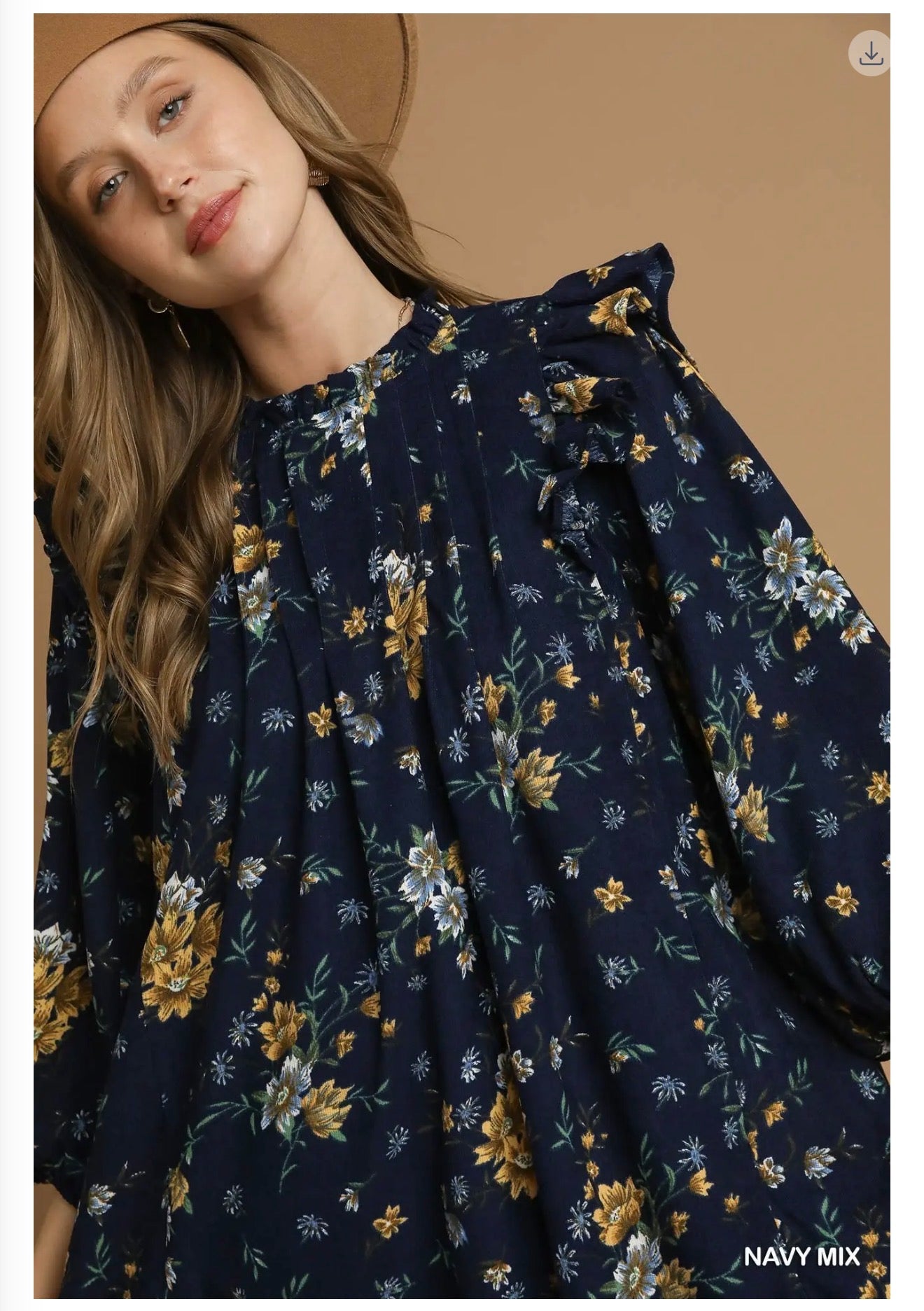 The Rodeo dress in navy